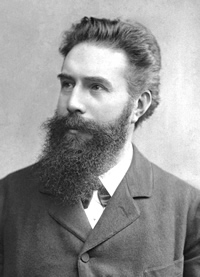 Wilhelm Conrad Röntgen 1845 -
 1923